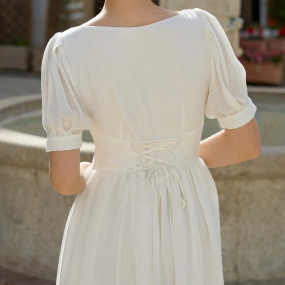 Gaala Paris Lacey White Maxi Dress XXS - Picture 3 of 9